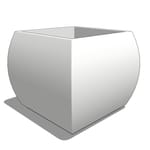View Kahn Cast Stone Square Planters